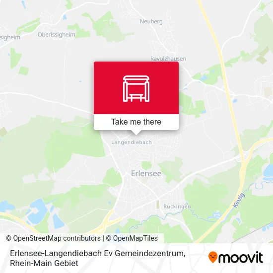 Карта Erlensee-Langendiebach Ev Gemeindezentrum