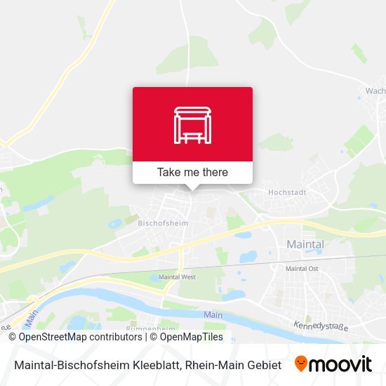 Maintal-Bischofsheim Kleeblatt map