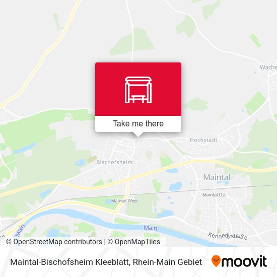 Maintal-Bischofsheim Kleeblatt map