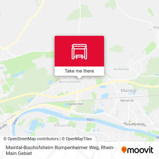 Карта Maintal-Bischofsheim Rumpenheimer Weg