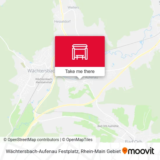 Карта Wächtersbach-Aufenau Festplatz