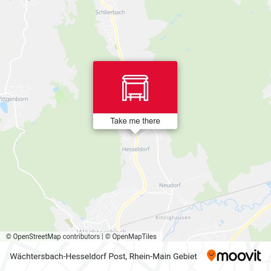 Карта Wächtersbach-Hesseldorf Post