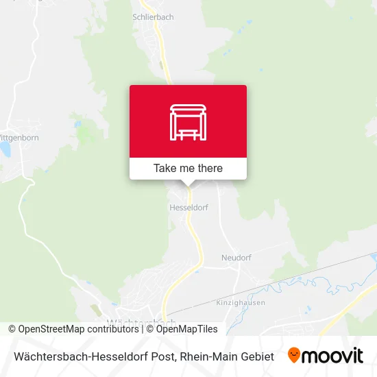Карта Wächtersbach-Hesseldorf Post