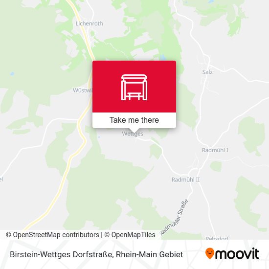 Birstein-Wettges Dorfstraße map