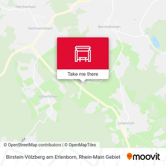 Birstein-Völzberg am Erlenborn map