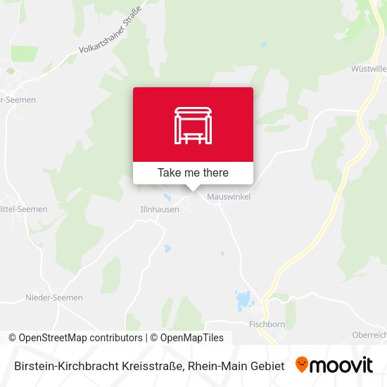 Birstein-Kirchbracht Kreisstraße map
