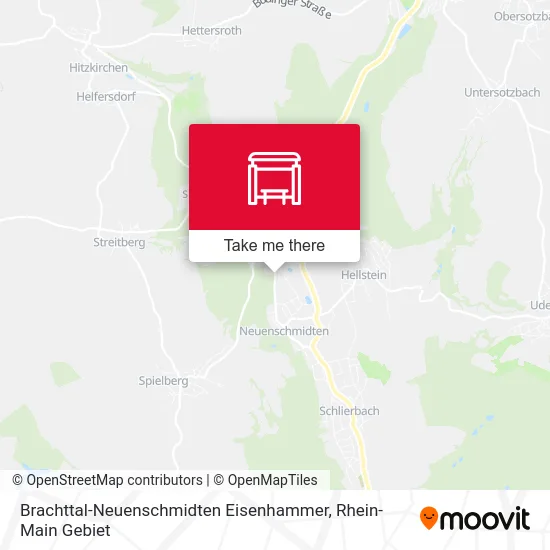 Карта Brachttal-Neuenschmidten Eisenhammer