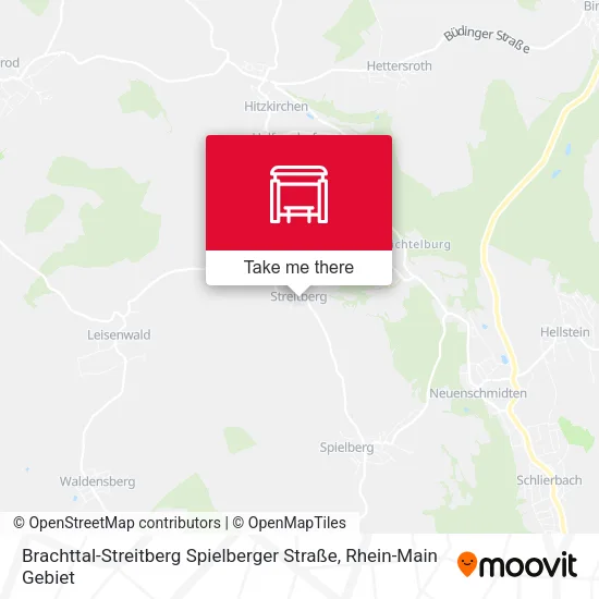 Карта Brachttal-Streitberg Spielberger Straße
