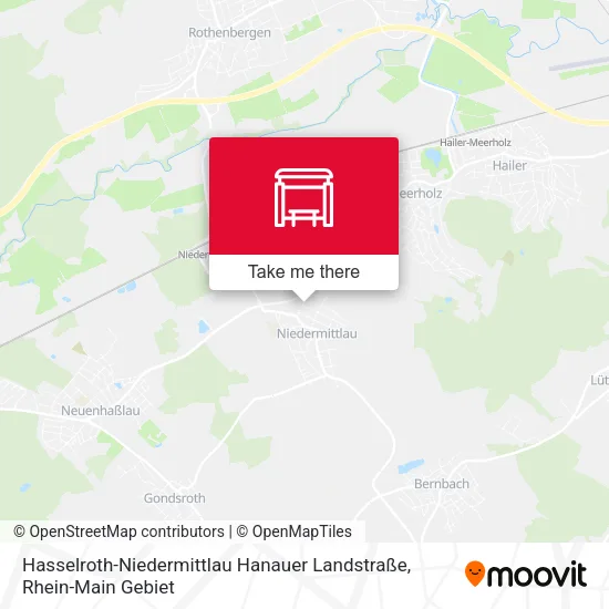 Карта Hasselroth-Niedermittlau Hanauer Landstraße