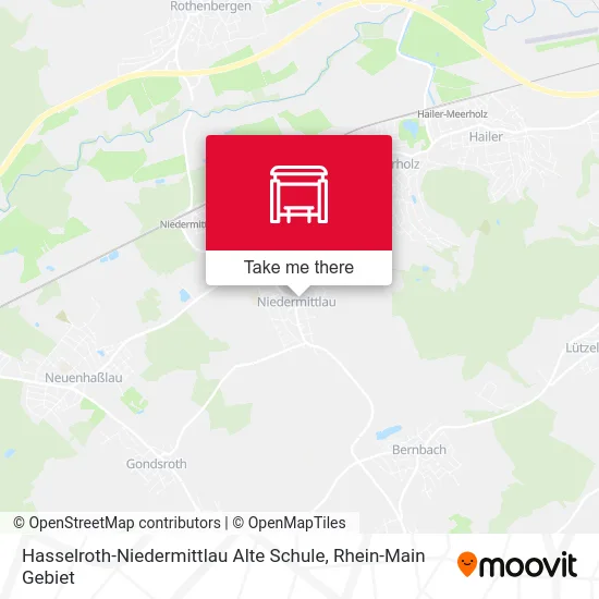 Карта Hasselroth-Niedermittlau Alte Schule