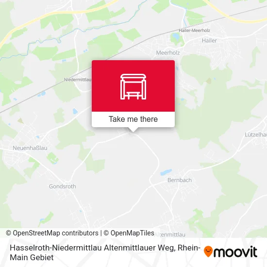 Карта Hasselroth-Niedermittlau Altenmittlauer Weg