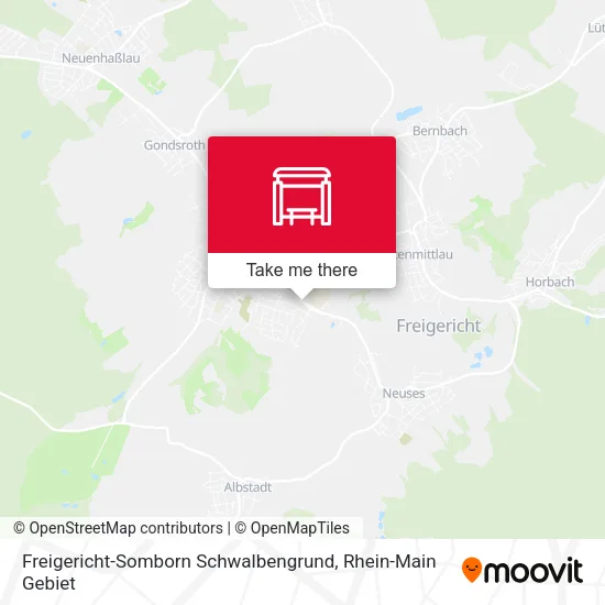 Карта Freigericht-Somborn Schwalbengrund