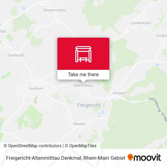Freigericht-Altenmittlau Denkmal map
