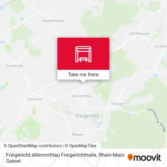 Карта Freigericht-Altenmittlau Freigerichthalle