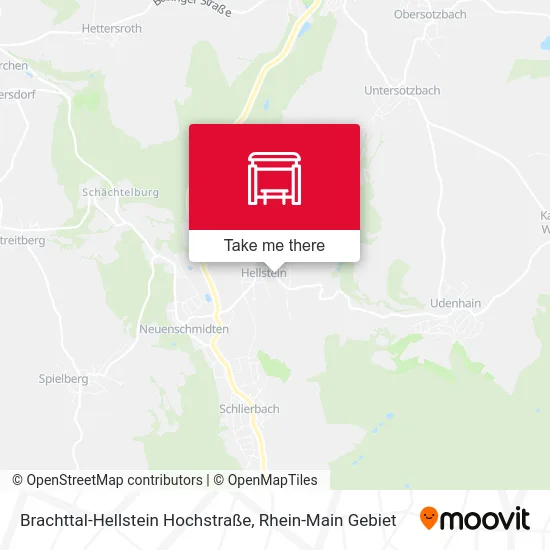 Карта Brachttal-Hellstein Hochstraße