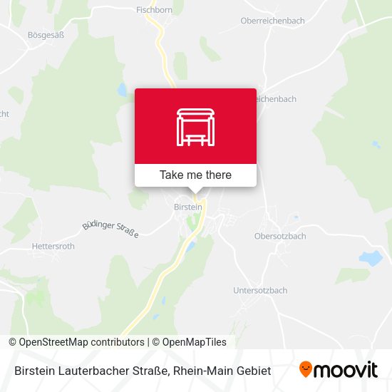 Birstein Lauterbacher Straße map