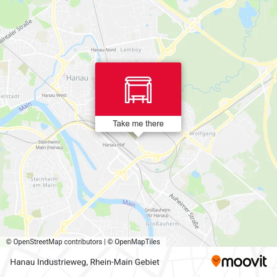 Карта Hanau Industrieweg