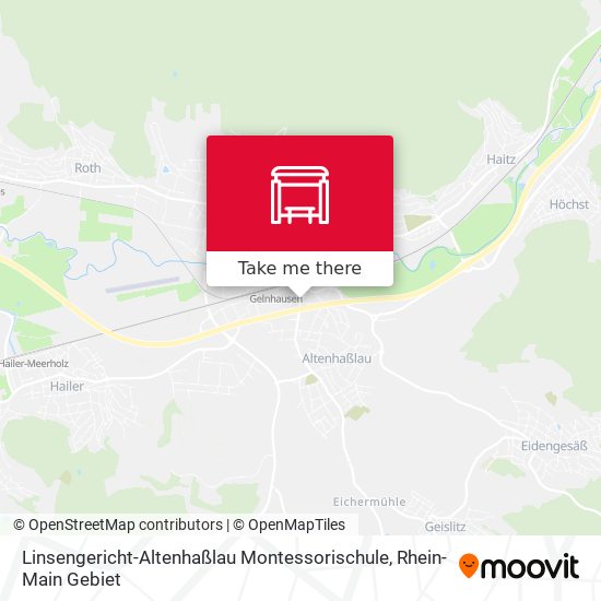 Карта Linsengericht-Altenhaßlau Montessorischule