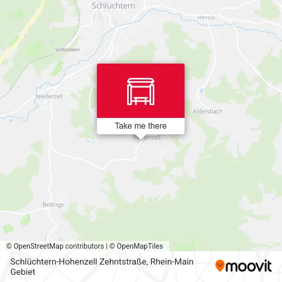 Карта Schlüchtern-Hohenzell Zehntstraße