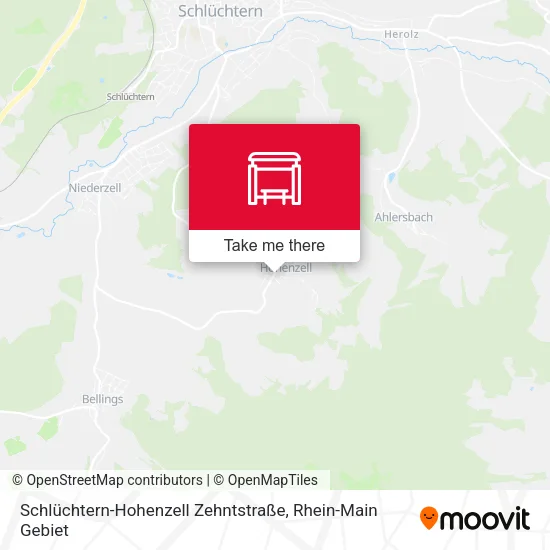 Карта Schlüchtern-Hohenzell Zehntstraße