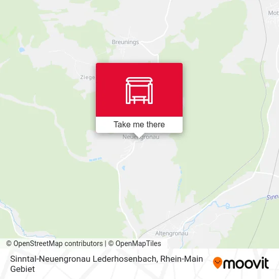 Карта Sinntal-Neuengronau Lederhosenbach