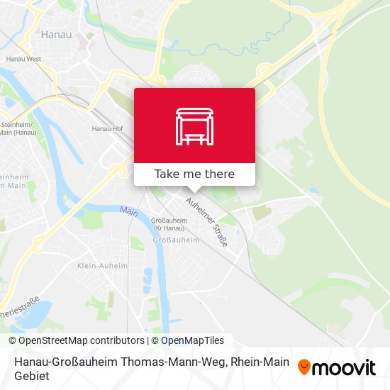 Hanau-Großauheim Thomas-Mann-Weg map