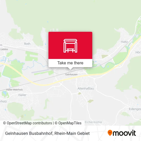 Карта Gelnhausen Busbahnhof