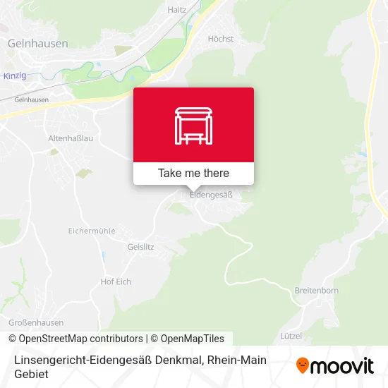 Карта Linsengericht-Eidengesäß Denkmal