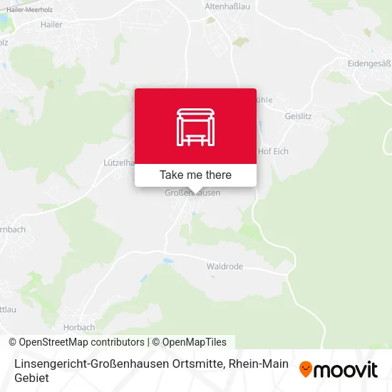 Карта Linsengericht-Großenhausen Ortsmitte