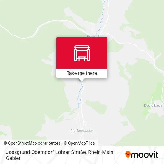 Карта Jossgrund-Oberndorf Lohrer Straße