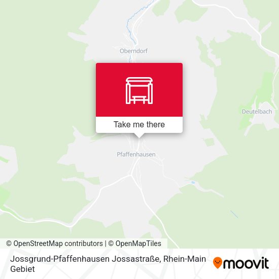 Jossgrund-Pfaffenhausen Jossastraße map