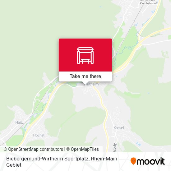 Biebergemünd-Wirtheim Sportplatz map