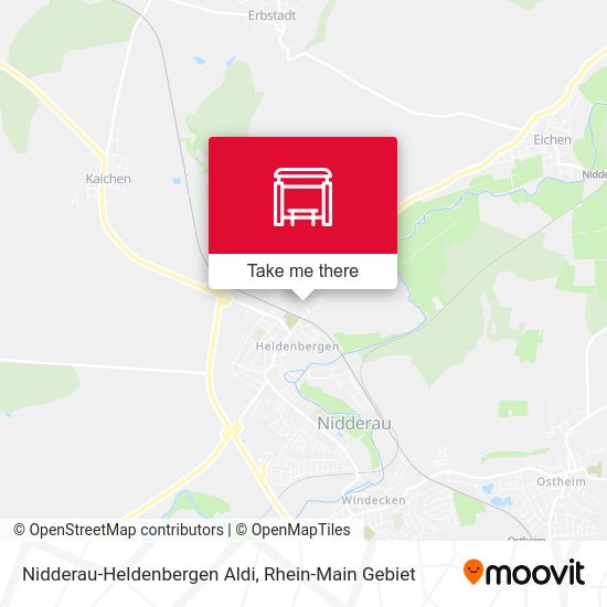 Nidderau-Heldenbergen Aldi map
