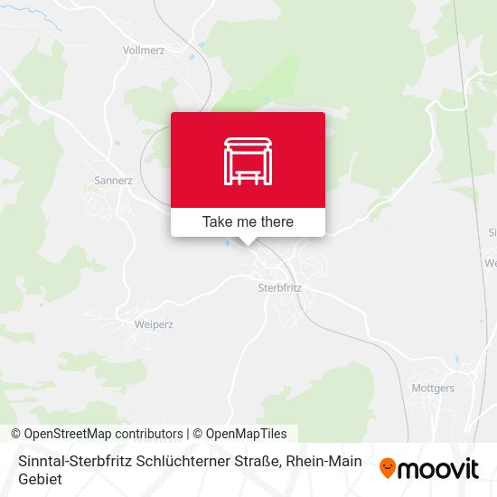 Sinntal-Sterbfritz Schlüchterner Straße map