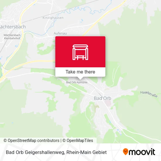 Карта Bad Orb Geigershallenweg