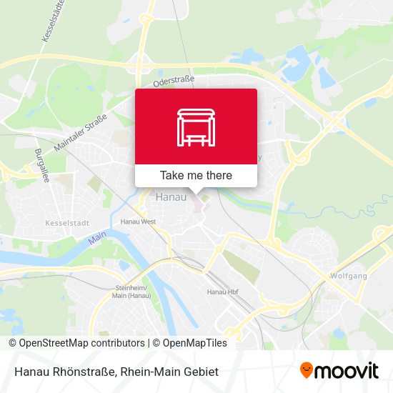 Карта Hanau Rhönstraße
