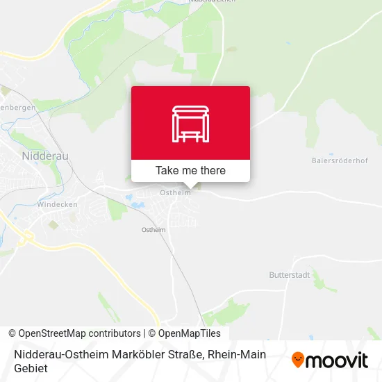 Карта Nidderau-Ostheim Marköbler Straße