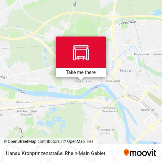 Карта Hanau Kronprinzenstraße