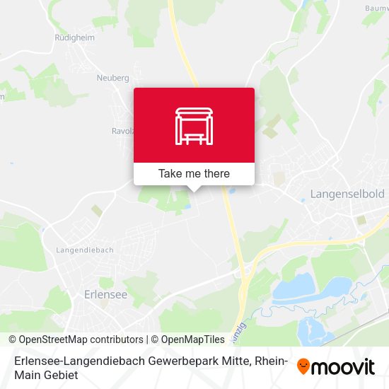 Карта Erlensee-Langendiebach Gewerbepark Mitte