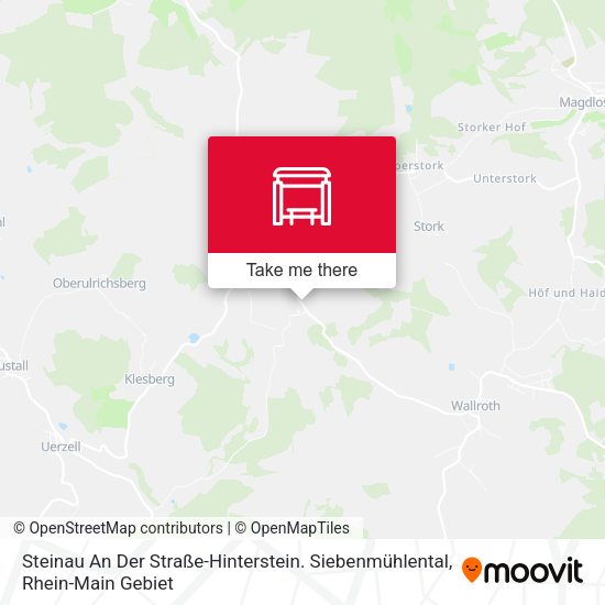 Steinau An Der Straße-Hinterstein. Siebenmühlental map