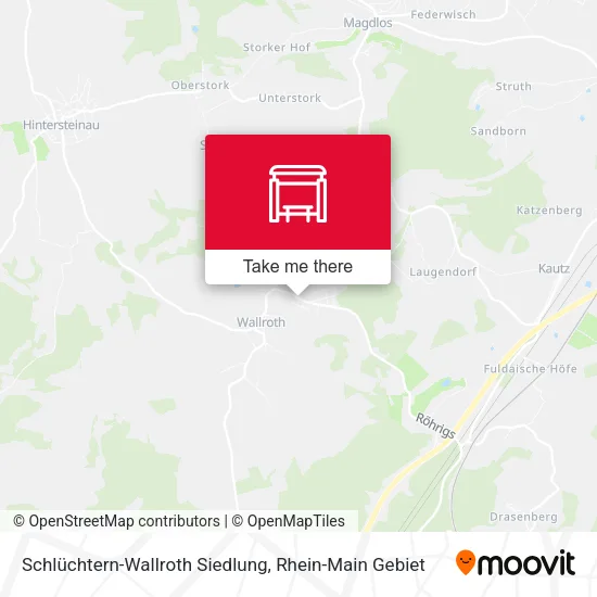 Карта Schlüchtern-Wallroth Siedlung