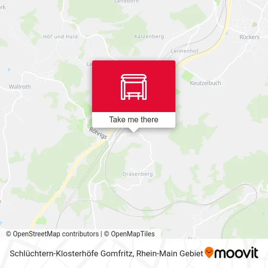 Карта Schlüchtern-Klosterhöfe Gomfritz