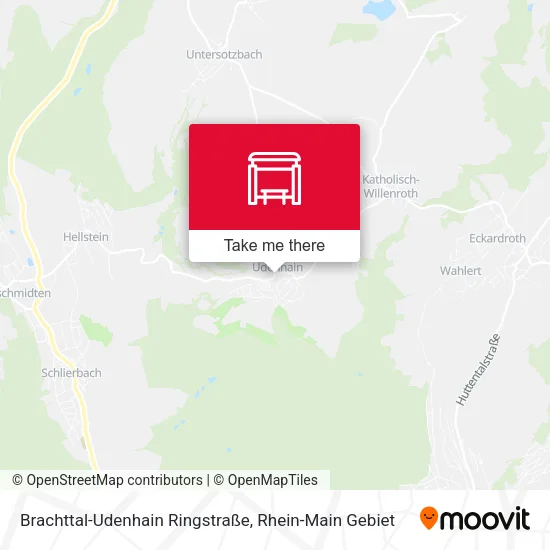 Карта Brachttal-Udenhain Ringstraße