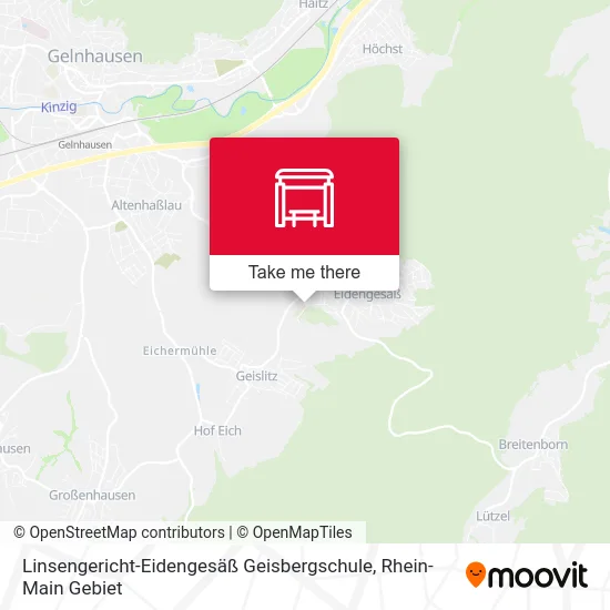 Карта Linsengericht-Eidengesäß Geisbergschule