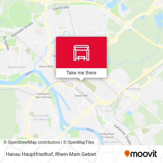 Карта Hanau Hauptfriedhof
