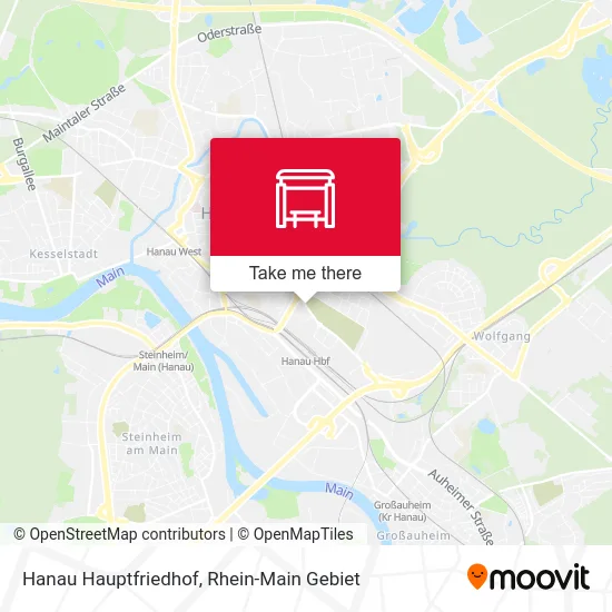 Карта Hanau Hauptfriedhof