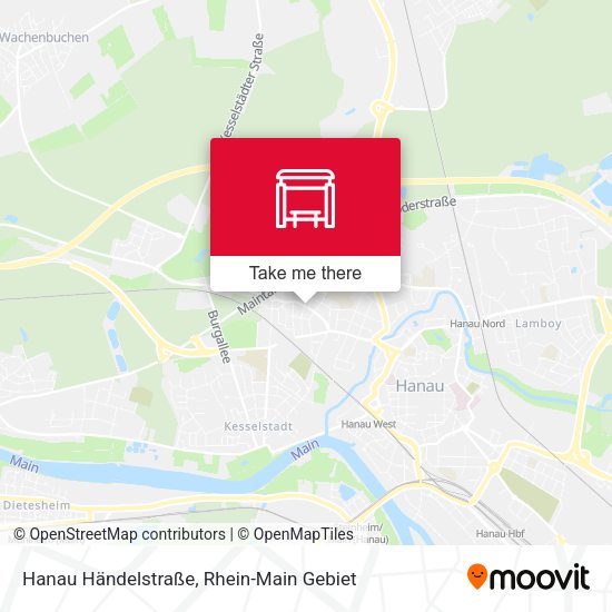 Hanau Händelstraße map