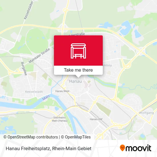 Карта Hanau Freiheitsplatz