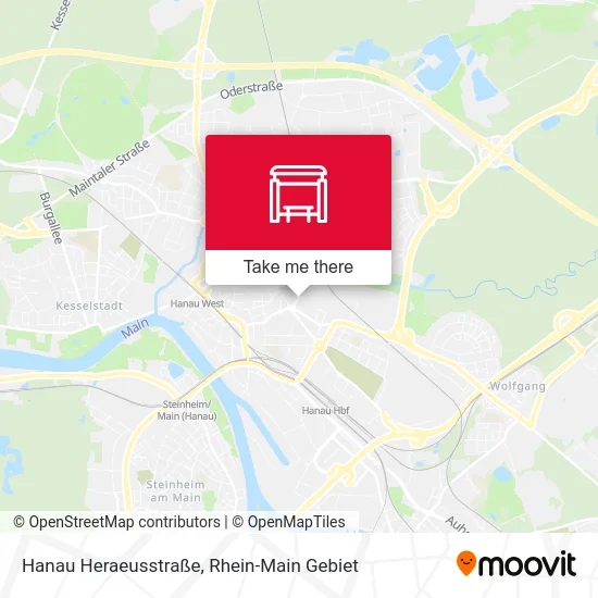 Карта Hanau Heraeusstraße