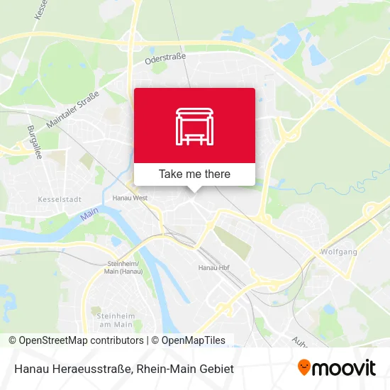 Карта Hanau Heraeusstraße